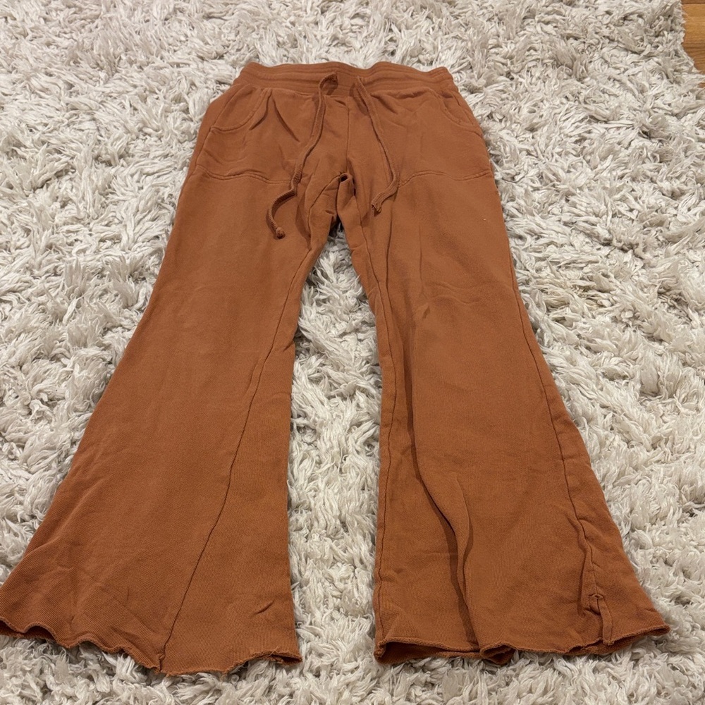 Aerie Rust Flared Pants
